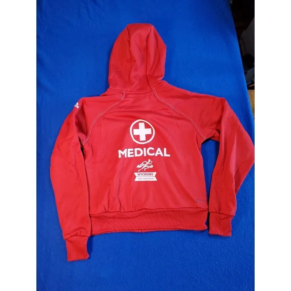 Adidas Medical BROOKLYN HALF MARATHON Hoodie Full Zip Track Size Small NEW